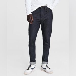 Revolve Rag & Bone Skinny Fit Dark Indigo Aero Stretch Jeans in Color Rinse